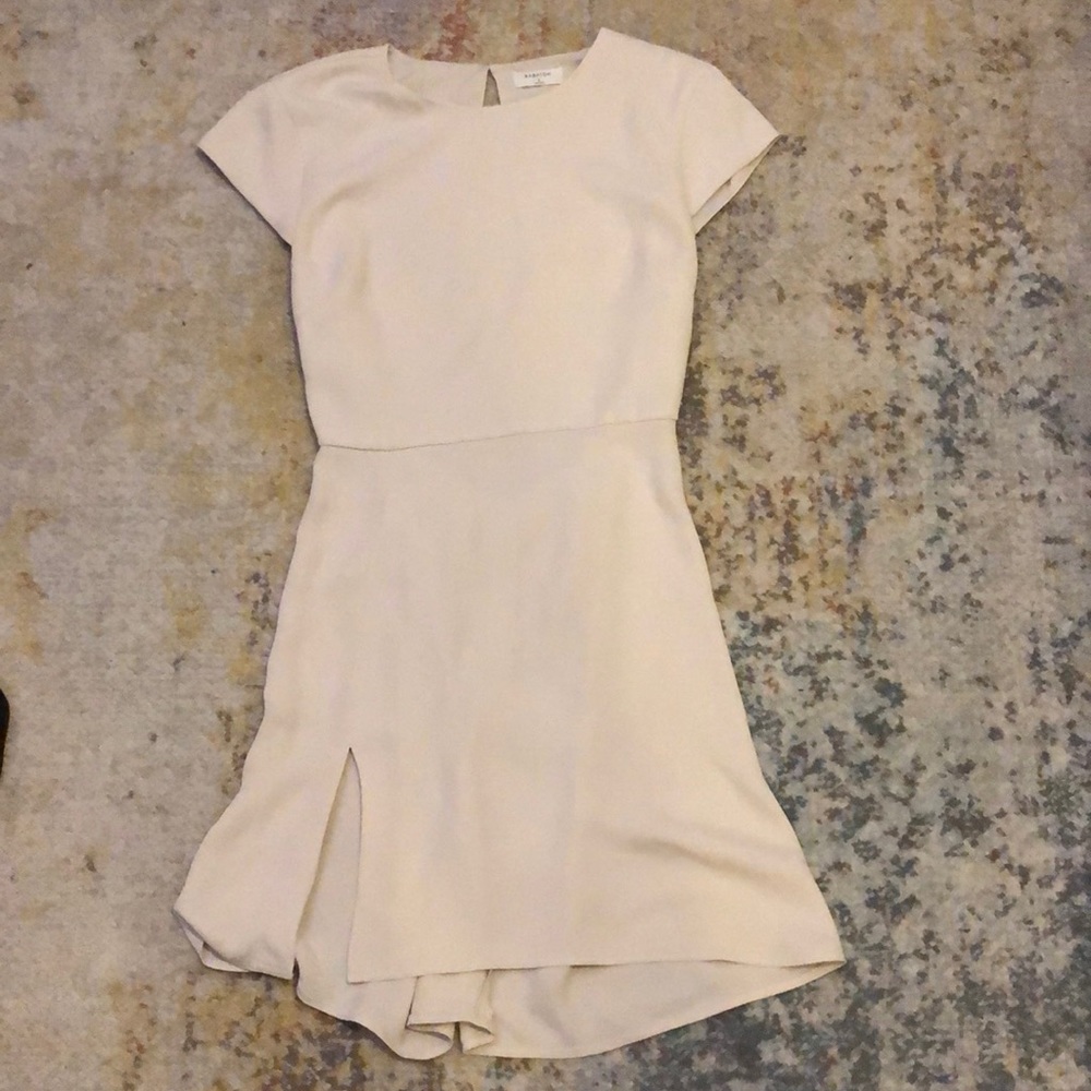 Cream Dress with back cutout